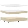 Cama con Base con Colchón Verde Claro Gris 200x200 cm Tela de Terciopelo | Foro24.es | Tu tienda online para hogar, jardín y más Foro24.es