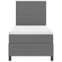 Cama con somier con colchón gris claro 100x200 cm tela de terciopelo | Foro24.es | Tu tienda online para hogar, jardín y más Foro24.es