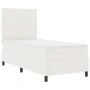 Cama Box Spring con Colchón Crema 100x200 cm Tela de Pana | Foro24.es | Tu tienda online para hogar, jardín y más Foro24.es