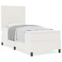 Cama Box Spring con Colchón Crema 100x200 cm Tela de Pana | Foro24.es | Tu tienda online para hogar, jardín y más Foro24.es