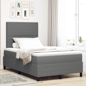 Cama con Somier con Colchón Gris Claro 120x200 cm