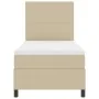 Cama con Box Spring con Colchón Verde Claro Gris 100x200 cm Tela de Pana | Foro24.es | Tu tienda online para hogar, jardín y más Foro24.es