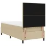 Cama con Box Spring con Colchón Verde Claro Gris 100x200 cm Tela de Pana | Foro24.es | Tu tienda online para hogar, jardín y más Foro24.es