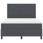 Cama con Somier y Colchón Gris Oscuro 140x200 cm Tela de Terciopelo von , Betten und Lattenroste - Ref: Foro24-3337560, Preis...