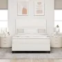 Cama con Base Tapizada con Colchón Crema 140x200 cm Tela de Corduroy | Foro24.es | Tu tienda online para hogar, jardín y más Foro24.es