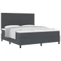 Cama con Box Spring con Colchón Gris Oscuro Super King Tela de Pana | Foro24.es | Tu tienda online para hogar, jardín y más Foro24.es