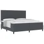 Cama con Base con Colchón Gris Oscuro 200x200 cm Tela de Corduroy | Foro24.es | Tu tienda online para hogar, jardín y más Foro24.es
