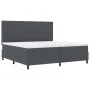 Cama con Base con Colchón Gris Oscuro 200x200 cm Tela de Corduroy | Foro24.es | Tu tienda online para hogar, jardín y más Foro24.es
