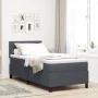 Cama con Base de Resortes con Colchón & Luz LED Gris Oscuro 90x200 cm Tela de Pana | Foro24.es | Tu tienda online para hogar, jardín y más Foro24.es