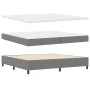Cama Base con Muelles con Colchón & LED Gris Claro 200x200 cm Tela de Corduroy | Foro24.es | Tu tienda online para hogar, jardín y más Foro24.es