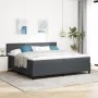 Cama con Box Spring con Colchón Gris Oscuro Tejido de corduroy de , Camas y somieres - Ref: Foro24-3337616, Precio: 578,99 €,...