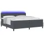 Cama con Box Spring con Colchón Gris Oscuro Tejido de corduroy de , Camas y somieres - Ref: Foro24-3337616, Precio: 578,99 €,...