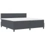 Cama con Box Spring con Colchón Gris Oscuro Tejido de corduroy de , Camas y somieres - Ref: Foro24-3337616, Precio: 578,99 €,...