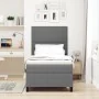 Cama con Resorte con Colchón y Luz LED Gris 90x200 cm Tela de Corduroy | Foro24.es | Tu tienda online para hogar, jardín y más Foro24.es
