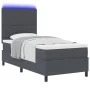 Cama con cajón de con colchón&LED Gris Oscuro 90x200 cm Tela de terciopelo de , Camas y somieres - Ref: Foro24-3337628, Preci...