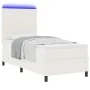 Cama con somier y colchón LED crema 90x200 cm tela de corduroy von , Betten und Lattenroste - Ref: Foro24-3337629, Preis: 338...