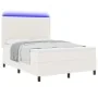 Cama con Sommier con colchón y luz LED crema 140x200 cm tejido de corduroy | Foro24.es | Tu tienda online para hogar, jardín y más Foro24.es