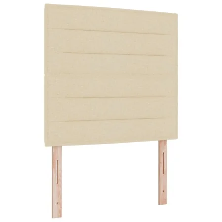 Cabecero Diseño Líneas Crema 90 cm Tela de , Cabeceros y pies de cama - Ref: Foro24-3337675, Precio: 79,94 €, Descuento: %