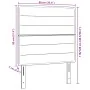 cabecero Diseño Lines Azul 90 cm Tela | Foro24.es | Tu tienda online para hogar, jardín y más Foro24.es