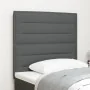 Cabecero Diseño Lineal Gris Oscuro 100 cm Tela von , Kopf- und Fußteile - Ref: Foro24-3337678, Preis: 84,74 €, Rabatt: %