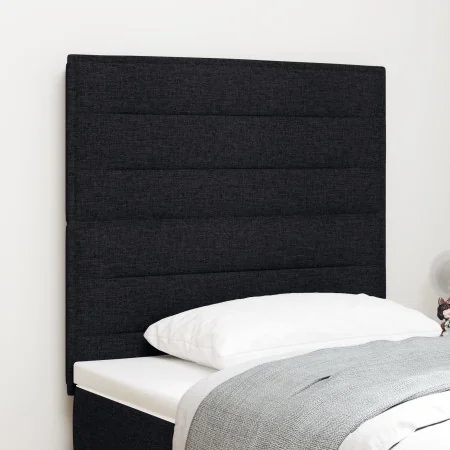 Cabecero Diseño Lineas Negro 100 cm Tela | Foro24.es | Tu tienda online para hogar, jardín y más Foro24.es
