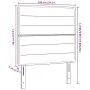 Cabecero Diseño Lineas Negro 100 cm Tela | Foro24.es | Tu tienda online para hogar, jardín y más Foro24.es