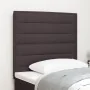 Cabecero Diseño Líneas Marrón Oscuro 100 cm Tela by , Headboards and footboards - Ref: Foro24-3337680, Price: 84,74 €, Discou...