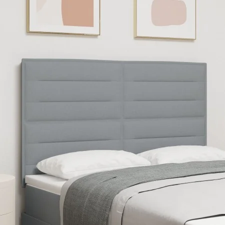 cabecero Diseño Lines Gris Claro 140 cm Tela | Foro24.es | Tu tienda online para hogar, jardín y más Foro24.es