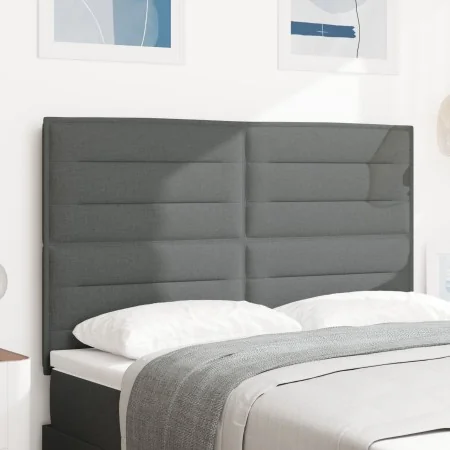 Cabecero Diseño Líneas Gris Oscuro 140 cm Tela von , Kopf- und Fußteile - Ref: Foro24-3337685, Preis: 130,23 €, Rabatt: %