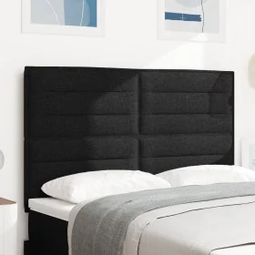 Diseño de Cabecero Líneas Negras 160 cm Tela