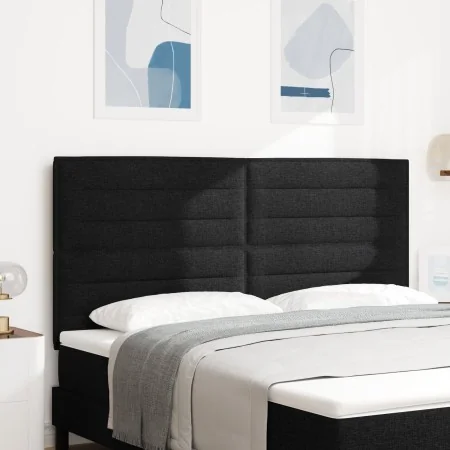 Cabecero Diseño Líneas Negro 180 cm Tela de , Cabeceros y pies de cama - Ref: Foro24-3337700, Precio: 148,70 €, Descuento: %