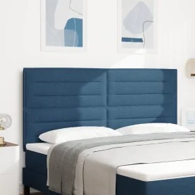 Cabecero Diseño Lines Azul 180 cm Tela