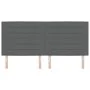 Cabecero Diseño Lines Gris oscuro 200 cm Tela by , Headboards and footboards - Ref: Foro24-3337706, Price: 158,51 €, Discount: %