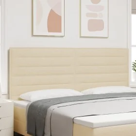 cabecero Diseño Lineas Crema 200 cm Tela