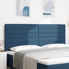 Cabecero Diseño Lines Azul 200 cm Tela