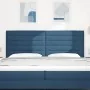 Cabecero Diseño Lines Azul 200 cm Tela de , Cabeceros y pies de cama - Ref: Foro24-3337711, Precio: 159,79 €, Descuento: %