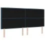 Cabecero Diseño Lines Azul 200 cm Tela de , Cabeceros y pies de cama - Ref: Foro24-3337711, Precio: 159,79 €, Descuento: %