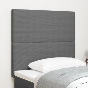 Cabecero Diseño Simple Gris Claro 90 cm Tela de