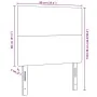 Cabecero Diseño Simple Crema 90 cm Tela de Pana von , Kopf- und Fußteile - Ref: Foro24-3337718, Preis: 75,23 €, Rabatt: %
