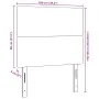 Cabecero Diseño Simple Crema 100 cm Tela de Pana | Foro24.es | Tu tienda online para hogar, jardín y más Foro24.es