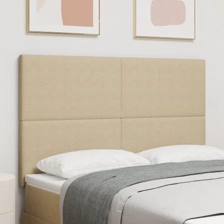 Cabecero Diseño Sencillo Verde Claro Gris 140 cm Tela de Pana von , Kopf- und Fußteile - Ref: Foro24-3337727, Preis: 124,93 €...