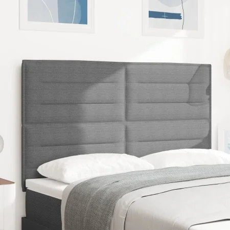 Cabecero Diseño Sencillo Gris Claro 160 cm Tela de Pana von , Kopf- und Fußteile - Ref: Foro24-3337728, Preis: 131,16 €, Raba...