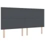 Cabecero Diseño Sencillo Gris Oscuro 200 cm Tela de Pana de , Cabeceros y pies de cama - Ref: Foro24-3337737, Precio: 152,12 ...