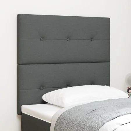 Cabecero Acabado con Botones Gris Oscuro 80 cm Tela von , Kopf- und Fußteile - Ref: Foro24-3337783, Preis: 71,18 €, Rabatt: %