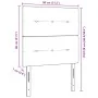 Cabecero de Tapizado con Botones Taupe 80 cm de Tejido by , Headboards and footboards - Ref: Foro24-3337786, Price: 71,32 €, ...
