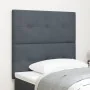 Cabecero con botón, acolchado, gris oscuro, 80 cm, terciopelo | Foro24.es | Tu tienda online para hogar, jardín y más Foro24.es