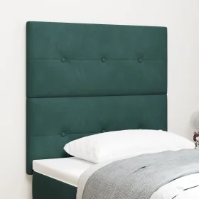 Cabecero Tufted en Botones Verde Oscuro 80 cm de