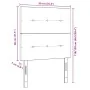 Cabecero tapizado con botones en taupe de 90 cm | Foro24.es | Tu tienda online para hogar, jardín y más Foro24.es