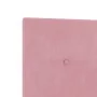 Cabezal de con botón acolchado rosa de 90 cm en terciopelo | Foro24.es | Tu tienda online para hogar, jardín y más Foro24.es