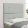 Cabecero Tapizado en Botones Gris Claro 100 cm Terciopelo by , Headboards and footboards - Ref: Foro24-3337815, Price: 80,79 ...